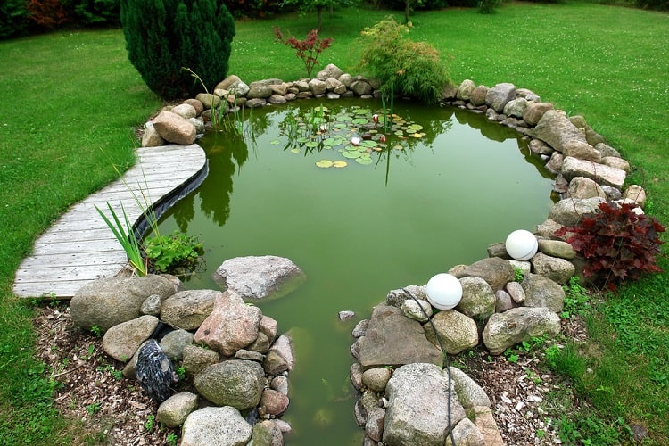 Beautiful Classical Design Backyard Garden Pond