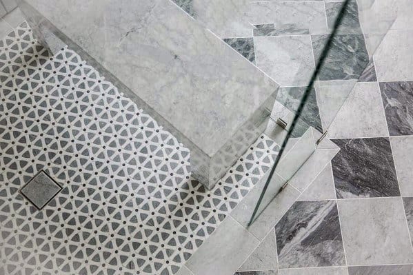 Beautiful Contemporary Home Shower Floor Tile Design Inspiration