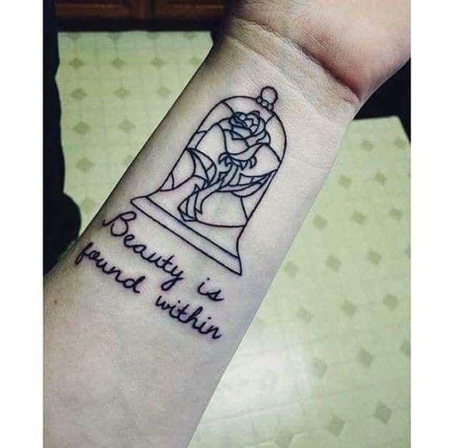 Beauty and the Beast Quote Tattoos.