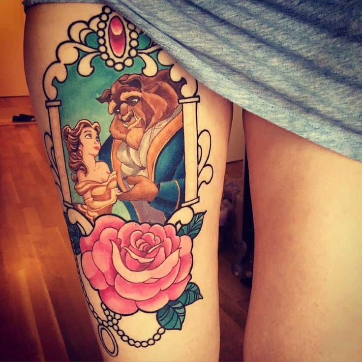 Beauty And The Beast Thigh Frame