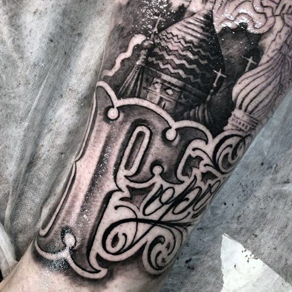 Best Lettering Tattoo Designs For Mens Forearms