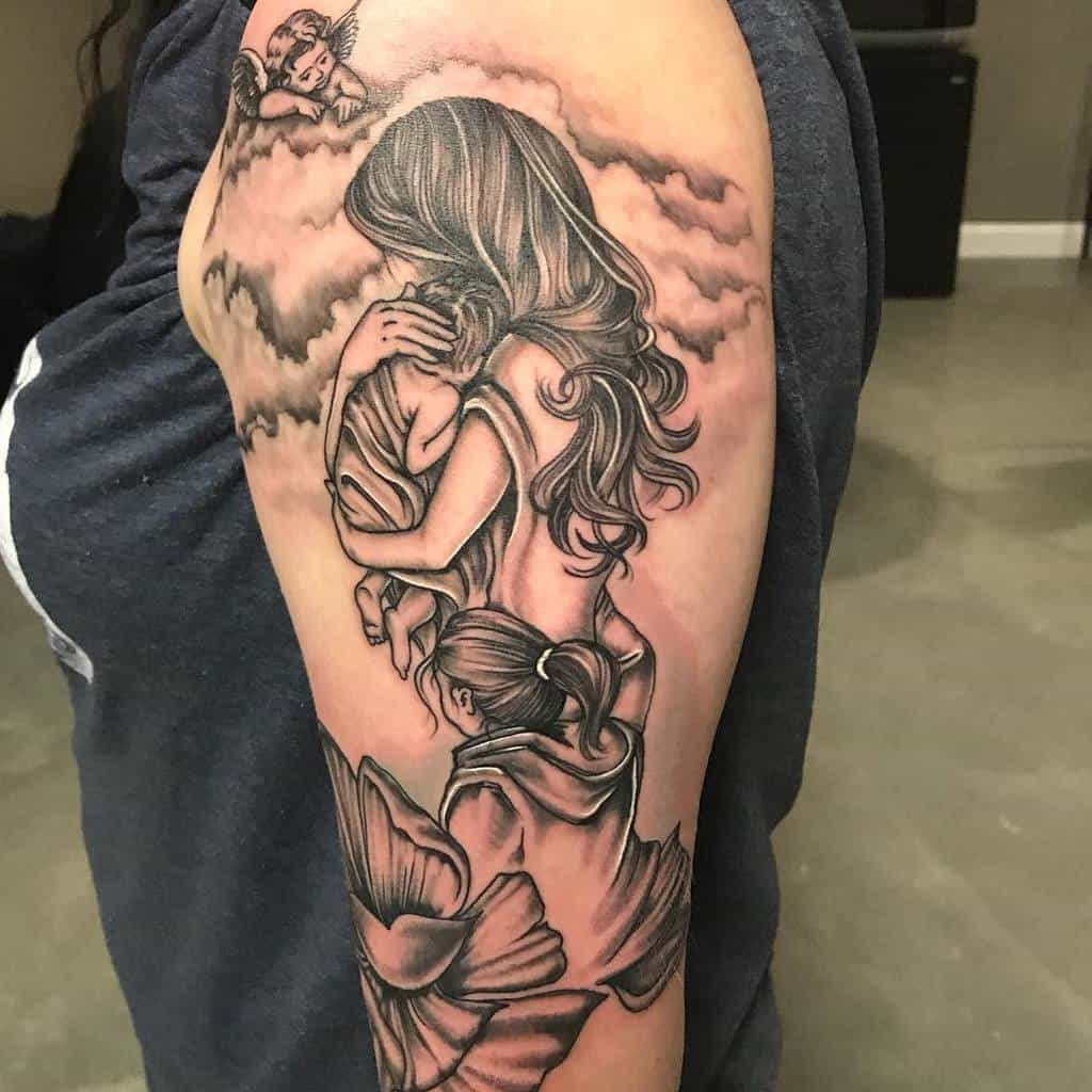 beyond-legendary-black-gray-mother-daughter-tattoo-tattoosbybsad