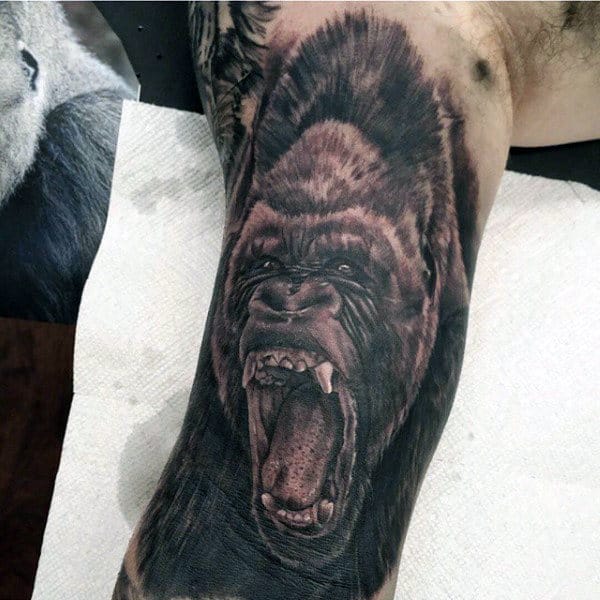 100 Gorilla Tattoo Designs For Men - Great Ape Ideas