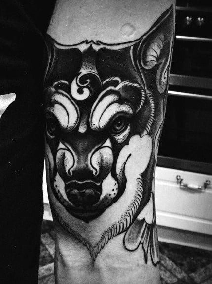 Big Bad Wolf Tattoo For Men