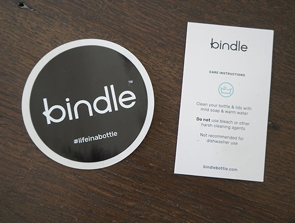Bindle Sticker And Care Instructions