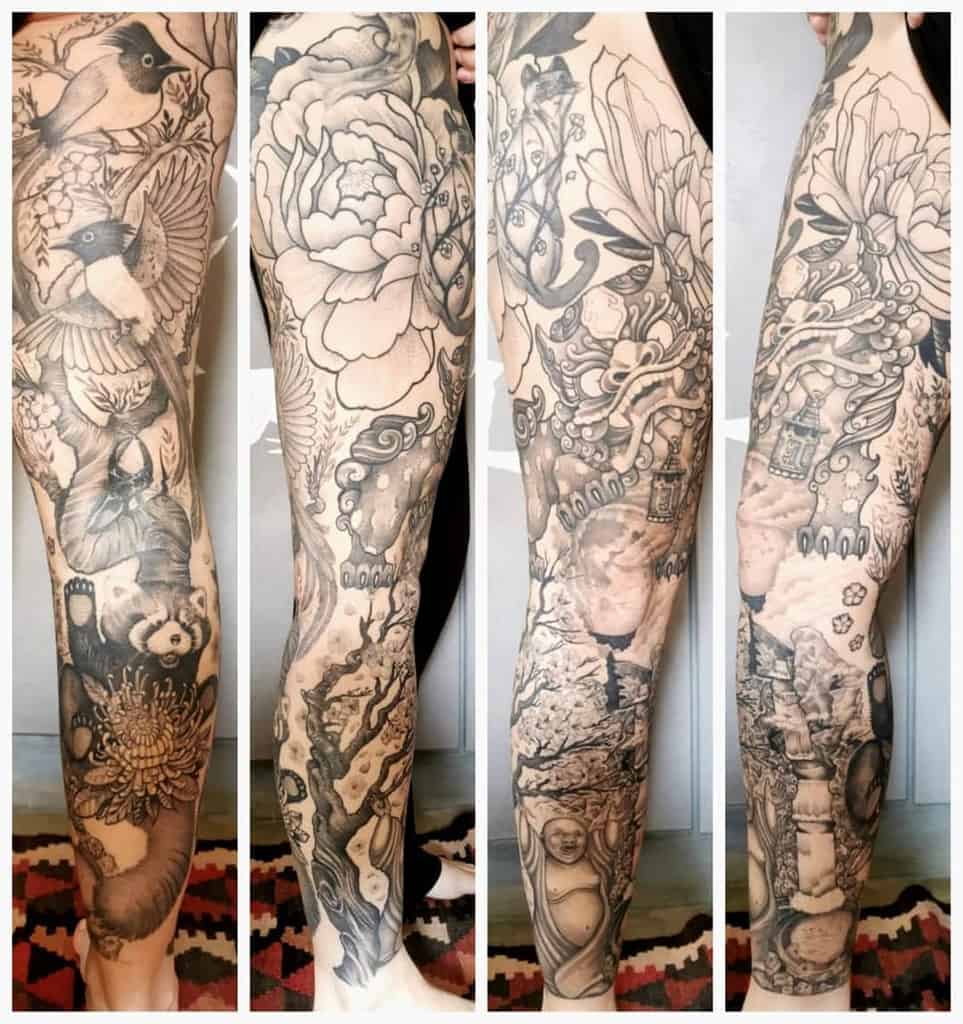 bird-food-buddha-waterfall-leg-sleeve-tattoo-daniellotz101