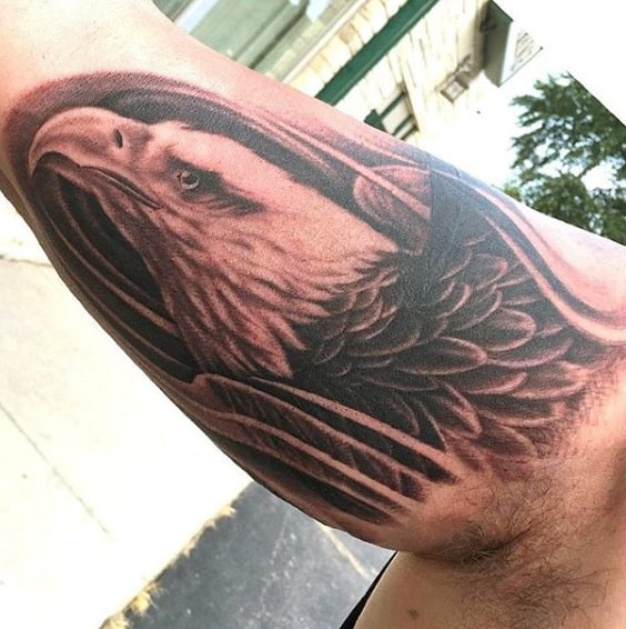 Bald Eagle Bird Tattoo Men