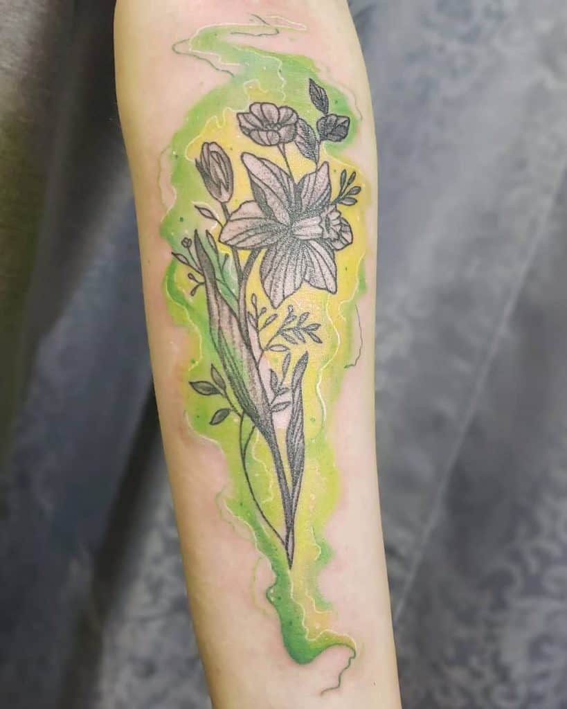Daffodil Tattoos Meanings Tattoo Designs  Ideas