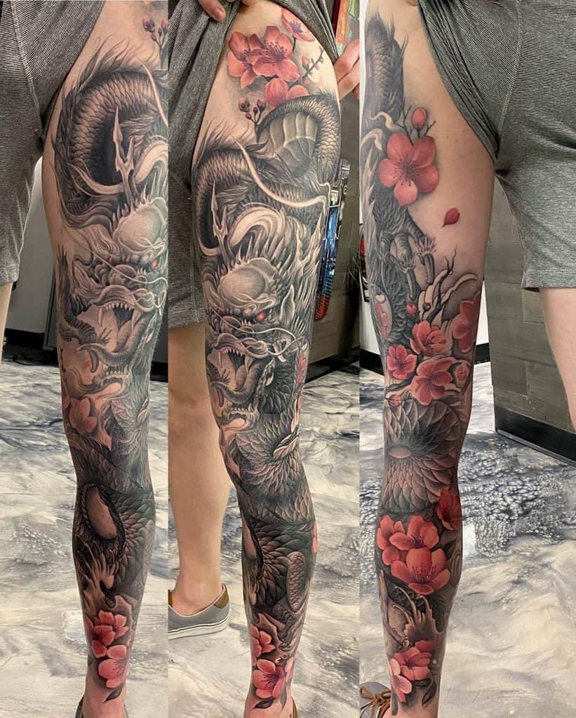 Top 85 Best Leg Sleeve Tattoo Ideas [2021 Inspiration Guide]