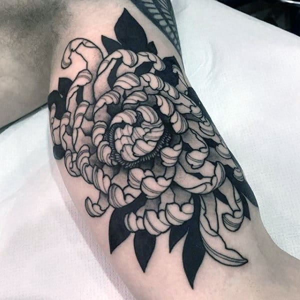 100 Chrysanthemum Tattoo Designs For Men  Flower Ink Ideas