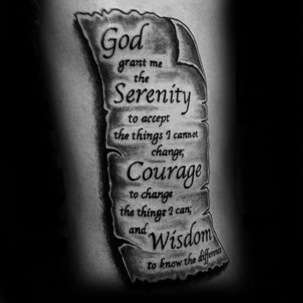 Aggregate 58 serenity prayer tattoos  thtantai2