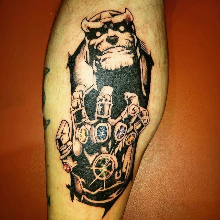 Black And Grey Thanos Tattoo Doug Monsterink