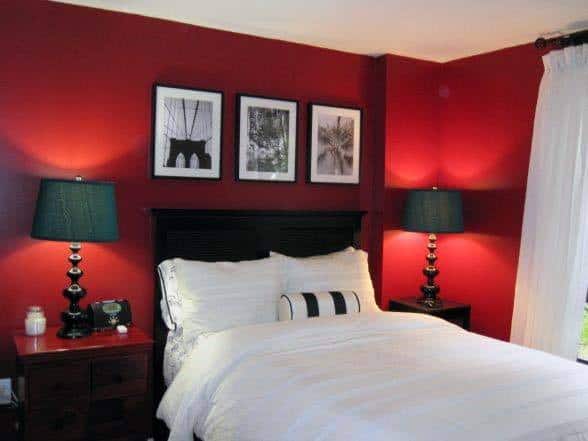 Top 30 Best Red Bedroom Ideas Bold Designs - Red Decorating Bedroom Ideas 2022