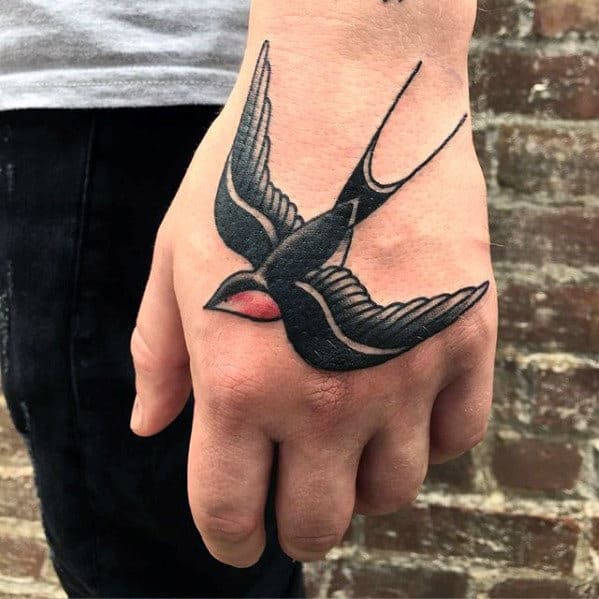 Awesome traditional swallow and flower... - THRESHOLD TATTOO | Facebook
