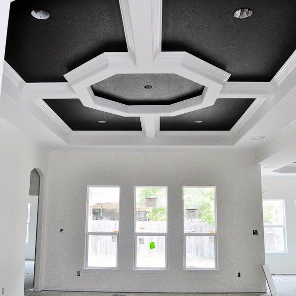 Black And White Awesome Trey Ceiling Ideas