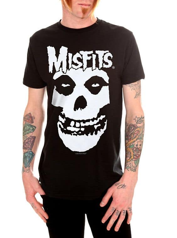 Man in Misfits t shirt
