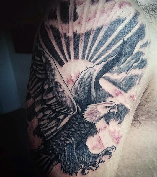 Black Bird Tattoos For Men