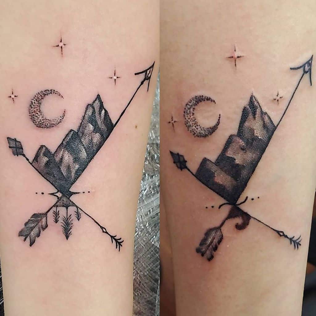 black-grey-arrow-bestfriend-tattoo-inkbyace
