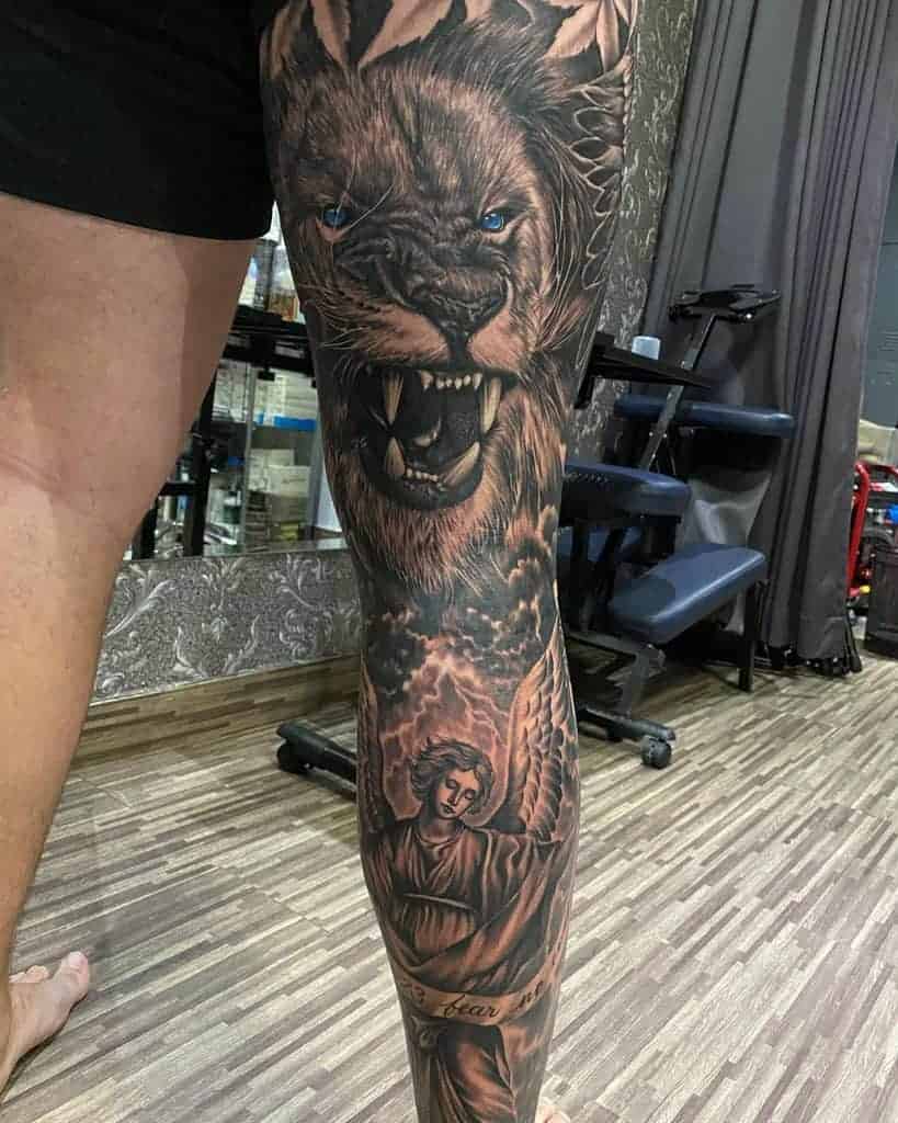 black-grey-gentlemeb-inked-leg-sleeve-tattoo-seminyakinkbali-1229×1536