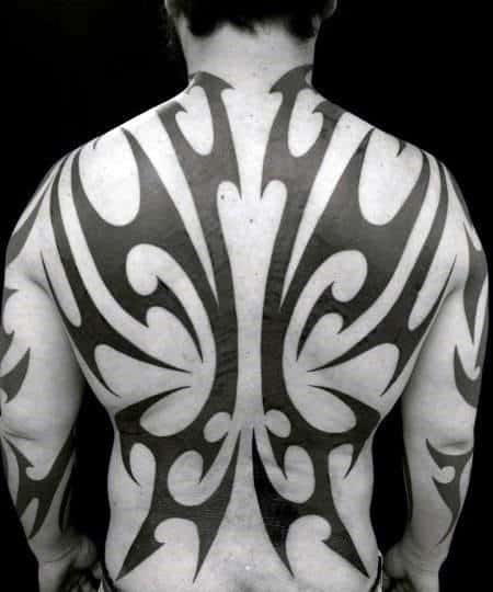 60 Tribal Back Tattoos For Men - Bold Masculine Designs