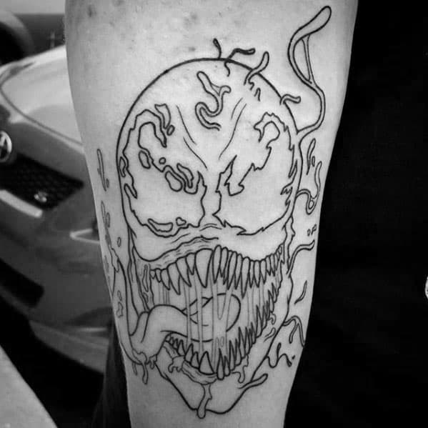 50 Carnage Tattoo Designs For Men - Comic Book Supervillain Ink Ideas