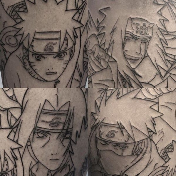 Details more than 76 anime tattoo outline - in.duhocakina