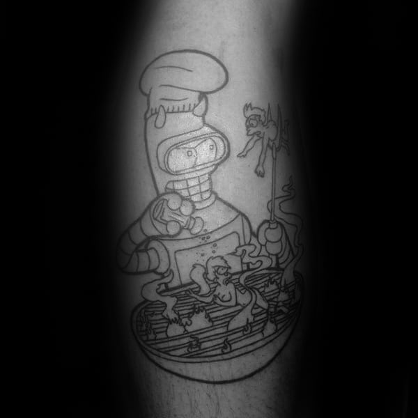 80 Futurama Tattoo Designs For Men [2023 Inspiration Guide]