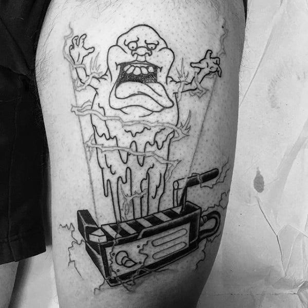 Heroes  Ghosts Tattoo on Instagram 80s throwback with this awesome  slimer tattoo by at3kidd13 Contact Colby directly for all your fun  cartoony tattoo needs   tattoo