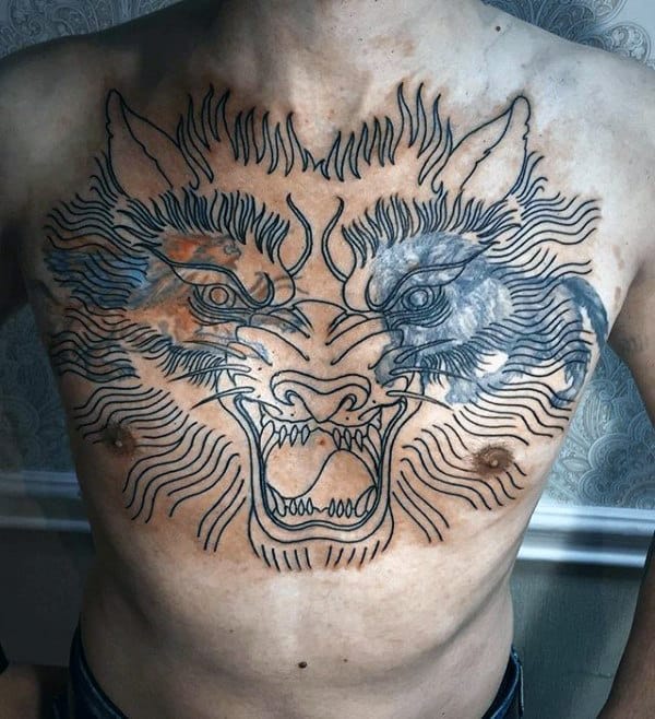 cover up wolf tattoo  Behance
