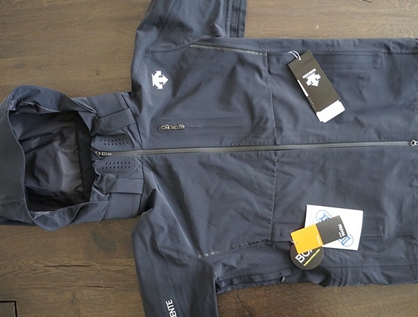 Black Ski Mens Descente Waterproof Octane 3 Layer Shell Jacket