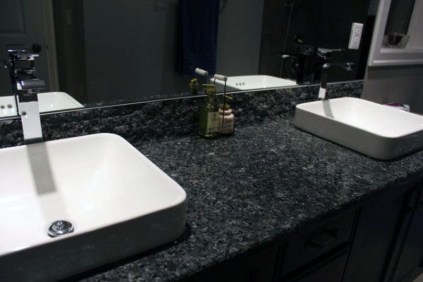 Top 70 Best Bathroom Backsplash Ideas, Bathroom Ideas With Black Granite Countertops