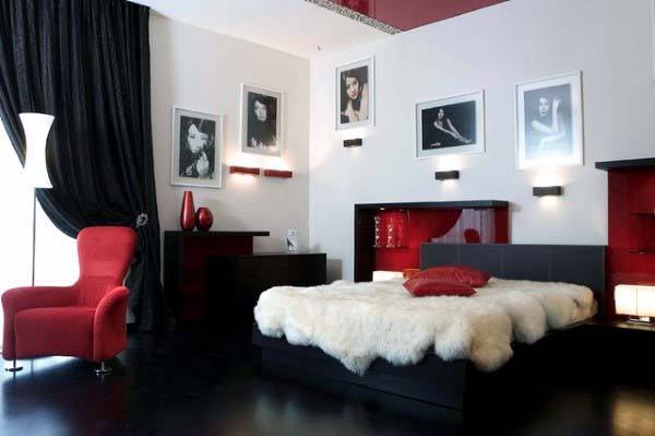 Black White And Red Bedroom Ideas