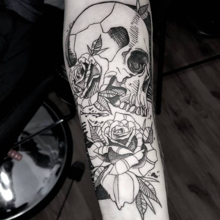 Skull and Rose Tattoo Ideas - What Does it Symbolize?