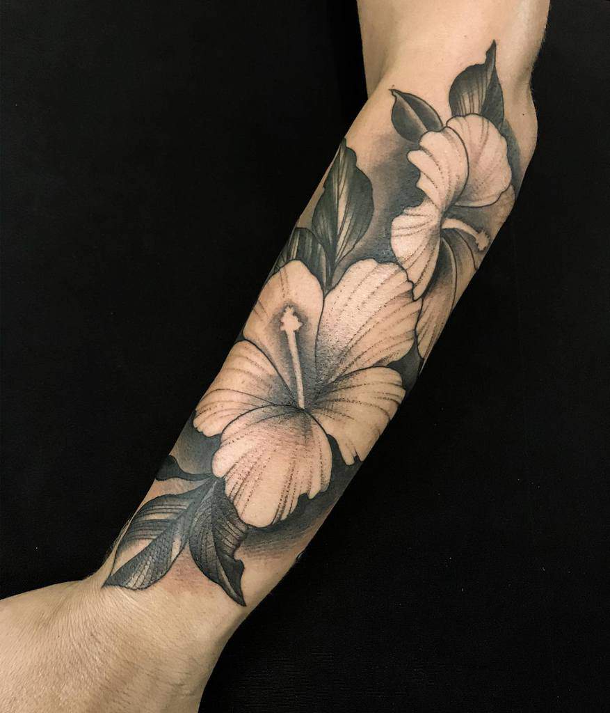 Tropical Floral Temporary Tattoo  NatureTats