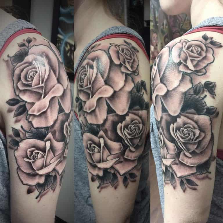 61 Amazing Rose Sleeve Tattoo Ideas