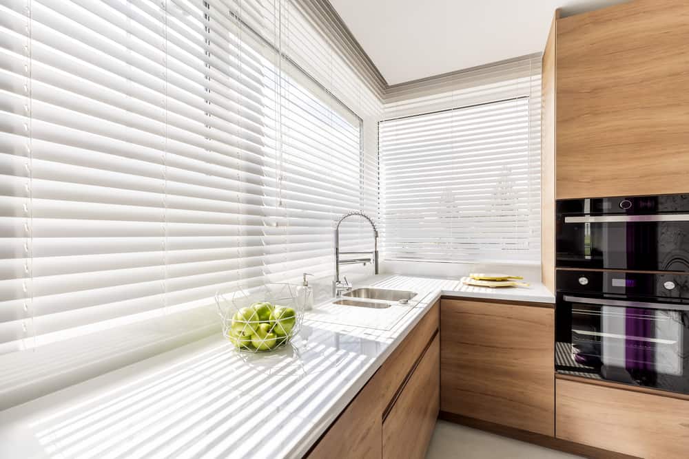 blind kitchen curtain ideas 1