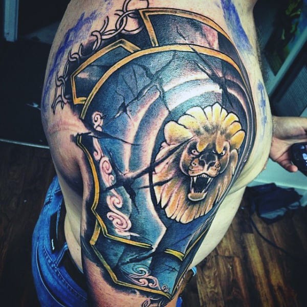 Tattoo uploaded by lancedavis20 • #lion#Lion#armor • Tattoodo