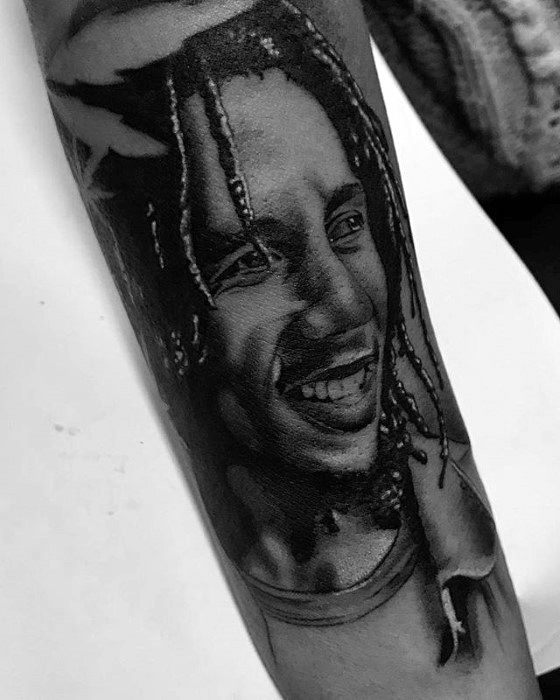 60 Bob Marley Tattoos For Men - Jamaican Design Ideas