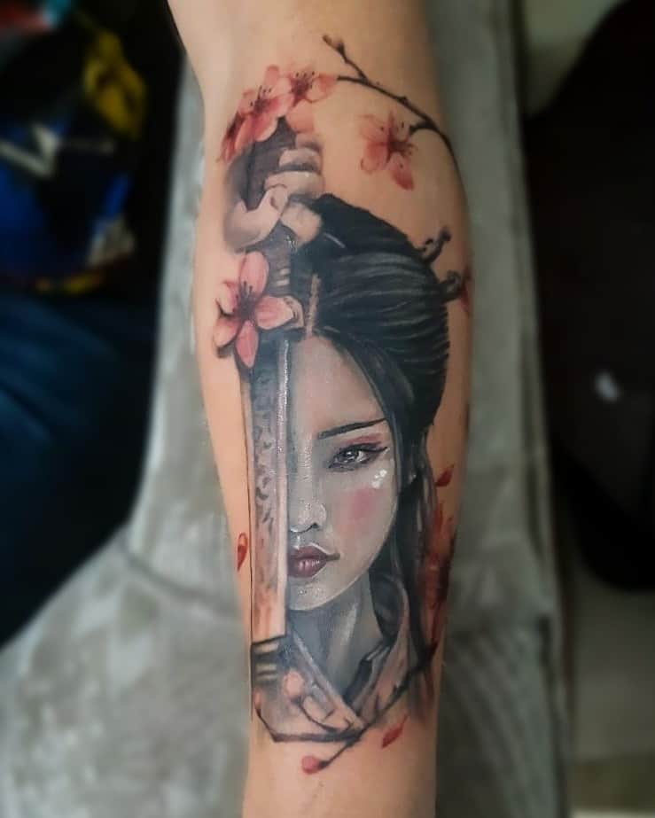Bogota Oriental Ink Geisha Tattoo