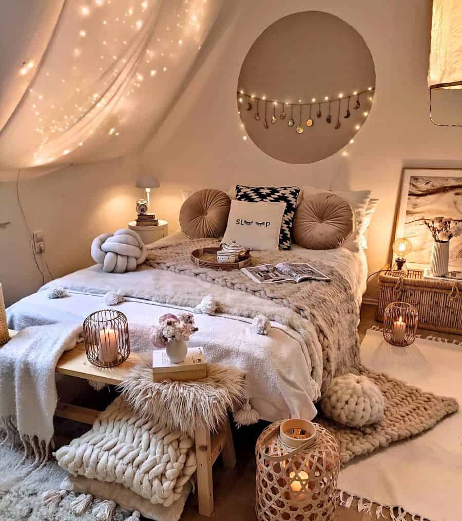  Tiny Boho Bedroom for Living room