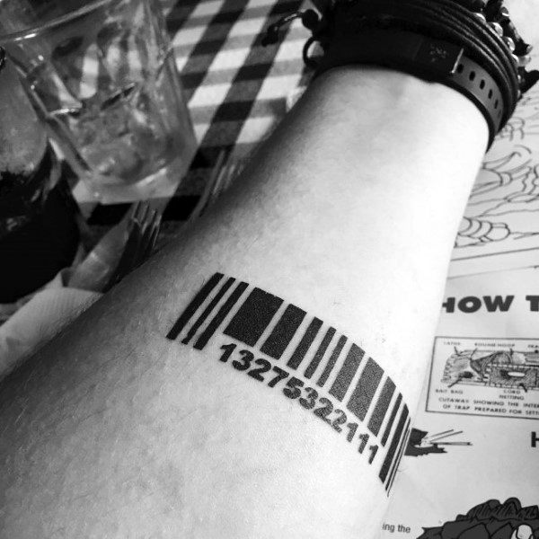 Color Barcode Tattoo