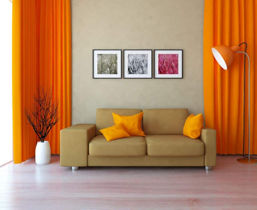 Bold Colors Living Room Curtain