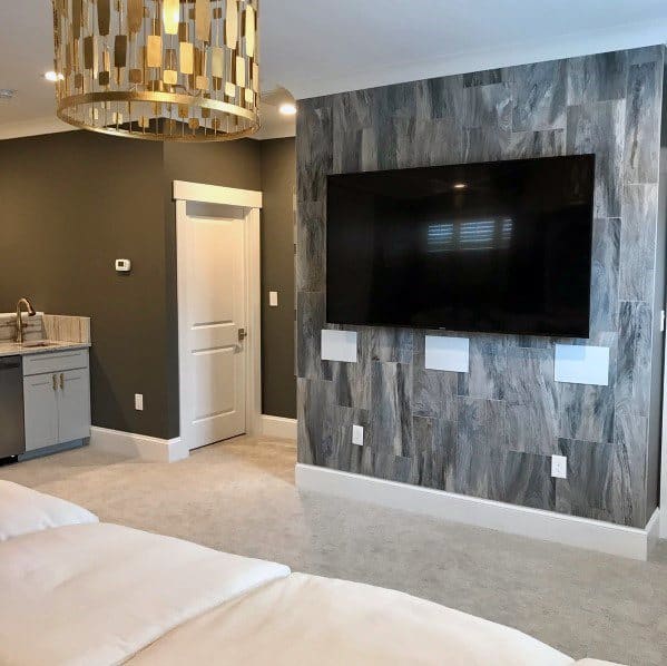 large mounted tv bedroom 