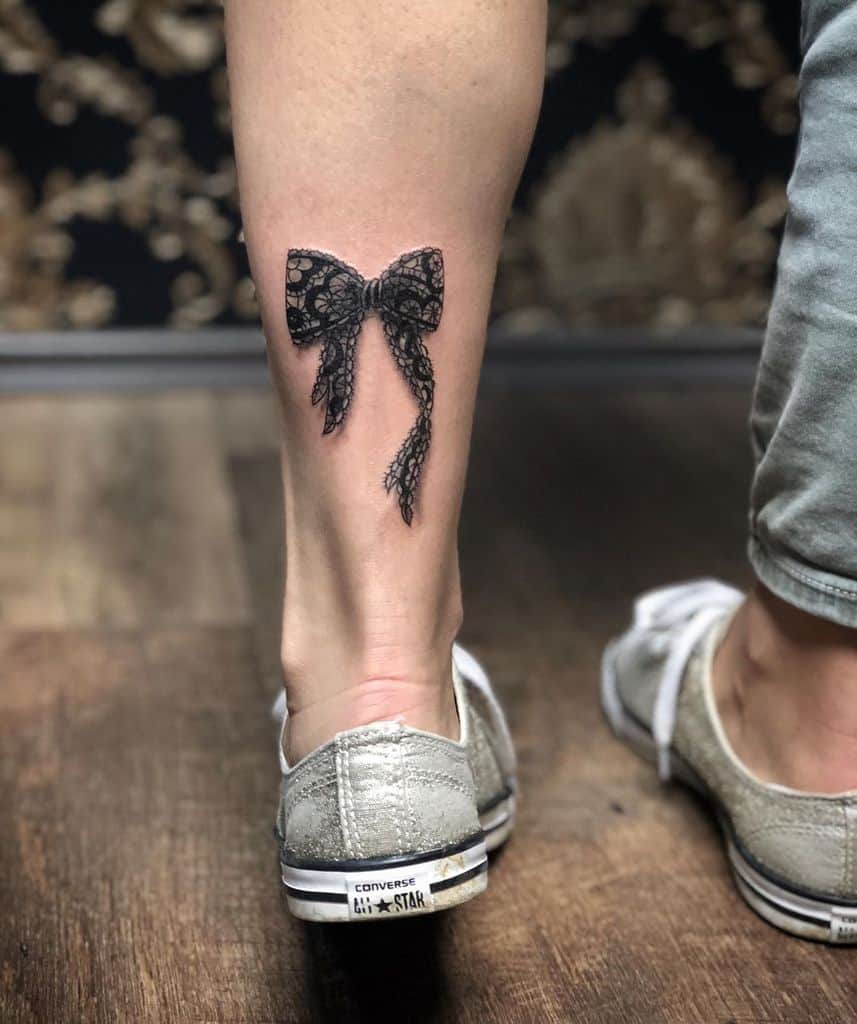 Bow Lace Sexy Tattoo