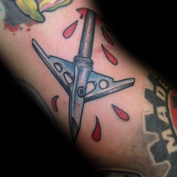Bowhunting Arrow Broadhead Arm Tattoo Designs