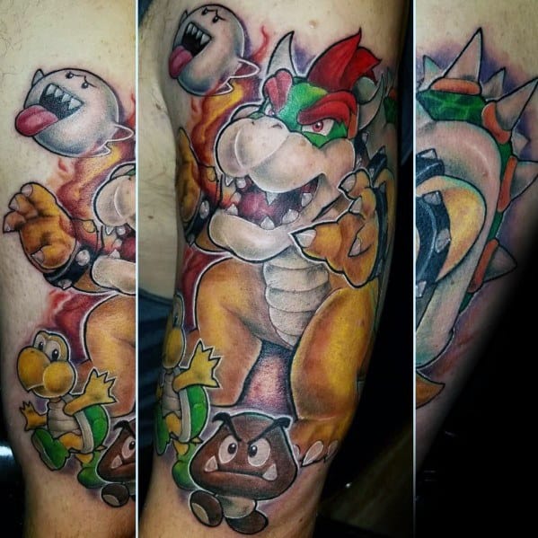 Bowser Male Tattoos On Arm