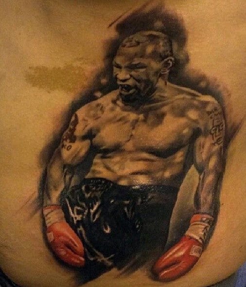 Boxing Fight Tattoos For Males