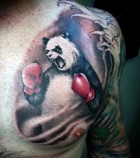 Boxing First Tattoo For Men On Shoulder