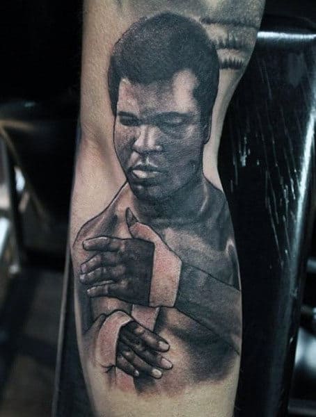 Boxing Glove Tattoos For Men Inner Arm
