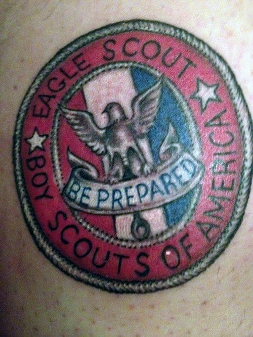 Eagle Scout tattoo I got done about 2 weeks ago  rtattoo